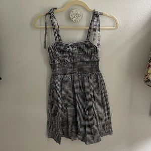 Gingham mini dress